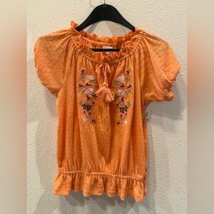 Poof GirlOrange Textured Garment